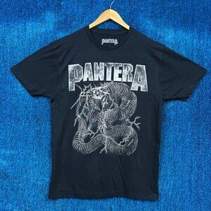 Pantera Electrified Skeletal Snake Thrash Metal Band Tee L